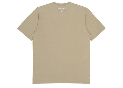 A Bathing Ape AAPE Now Embroidered Badge Tee Humus Beige