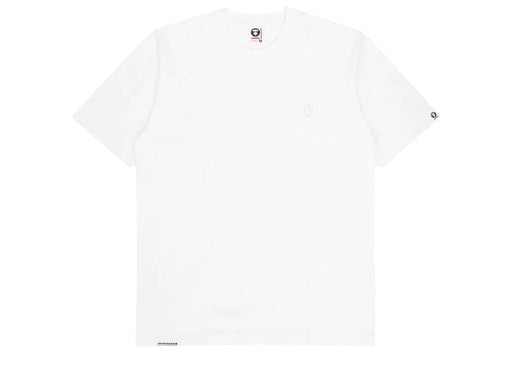 A Bathing Ape AAPE Now Embroidered Badge Tee White