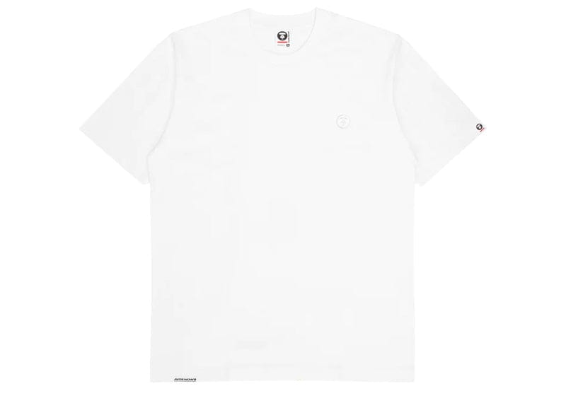 A Bathing Ape AAPE Now Embroidered Badge Tee White