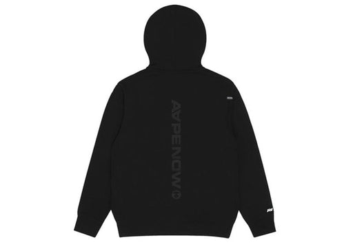 AAPE By A Bathing Ape Badge Logo Hoodie Black