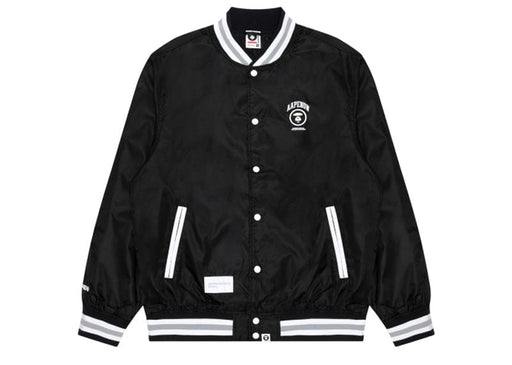 AAPE BY *A BATHING APE® Logo-Print Baseball-Collar Bomber Jacket