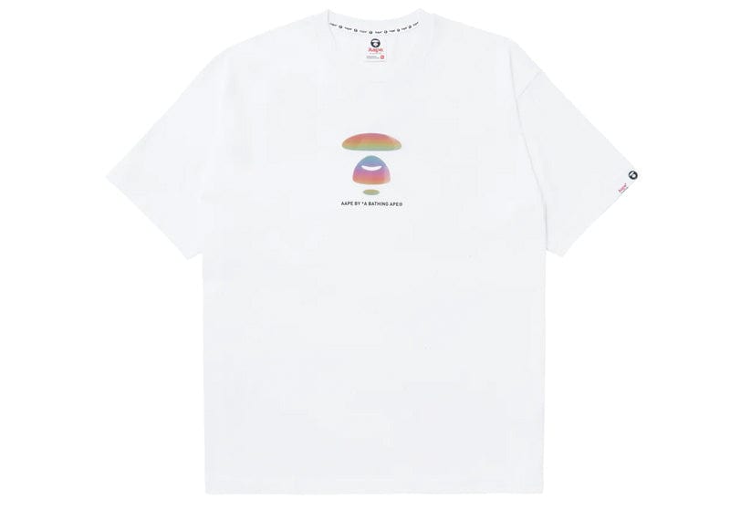 AAPE BY *A BATHING APE® logo-print cotton T-shirt White