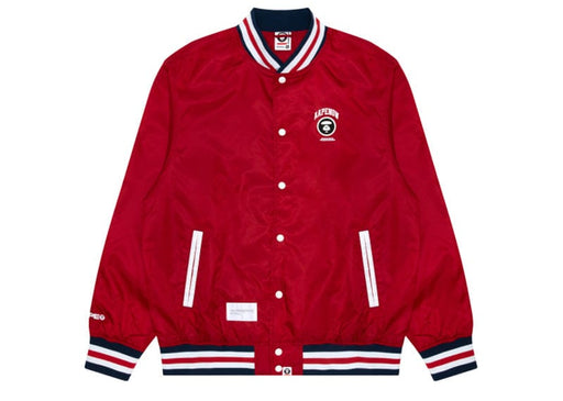 AAPE by A Bathing Ape Red Lightweight Bomber Jacket