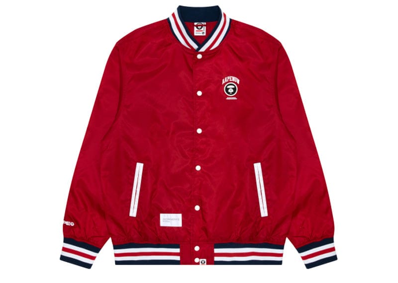 AAPE by A Bathing Ape Red Lightweight Bomber Jacket