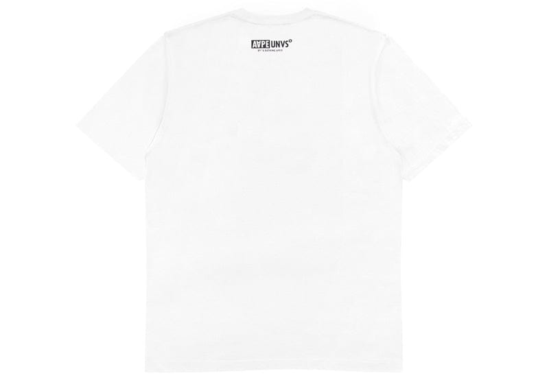 AAPE MULTI CAMO MOON FACE TEE WHITE