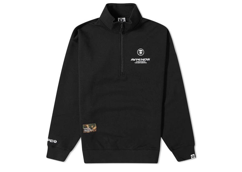 AAPE Now Black Zip Sweatshirt