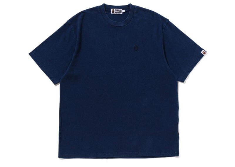 Bape Ape Head One Point Tee Indigo