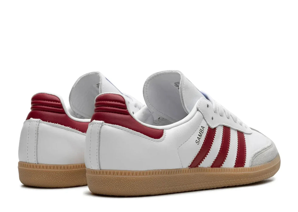 adidas Samba OG White Burgundy Gum