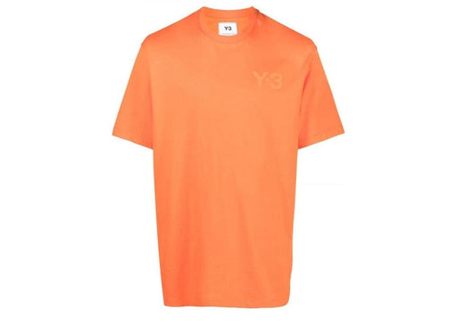 Y-3 Logo-Print Cotton T-Shirt Orange