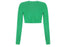 Alexander Wang Jacquard Logo Cardigan In Stretch Knit "Green"