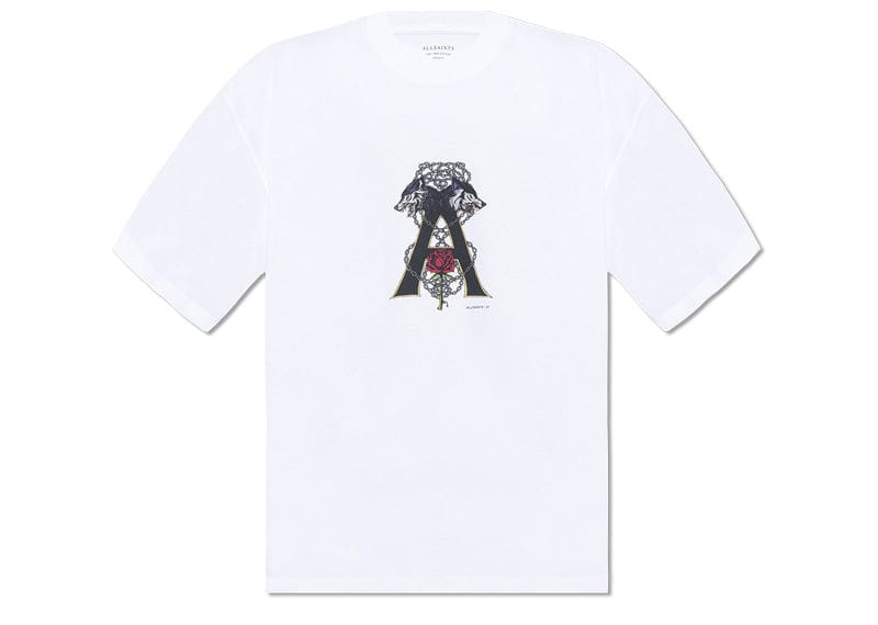 All Saints Wulfane SS Crew Optic White T-shirt