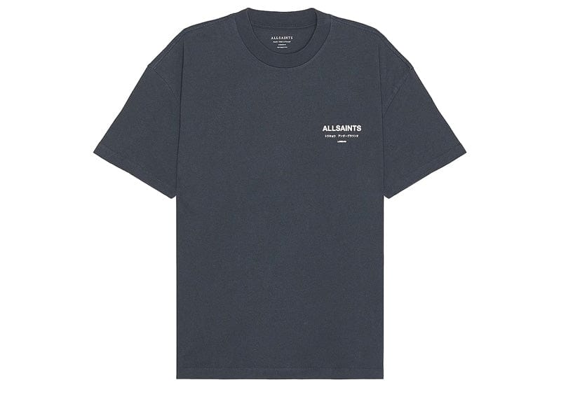 AllSaints Underground Oversized Crew Neck T-Shirt Universe Blue