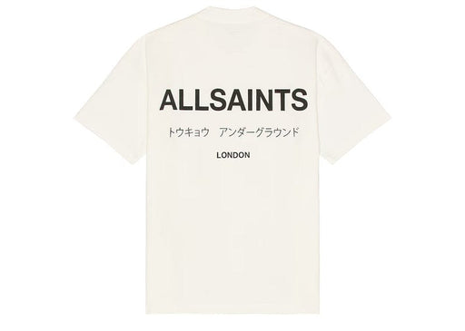 AllSaints Underground Oversized Crew T-Shirt Ashen White