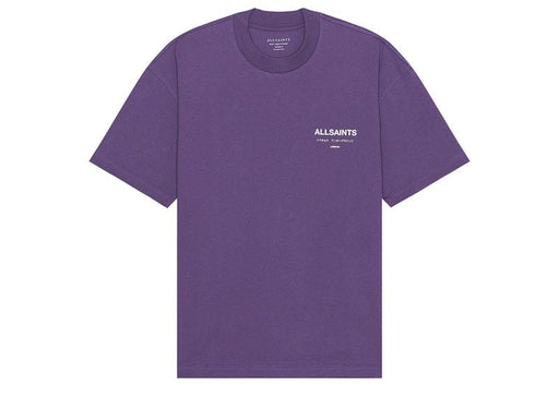 AllSaints Underground Oversized Crew T-Shirt Lapis Purple