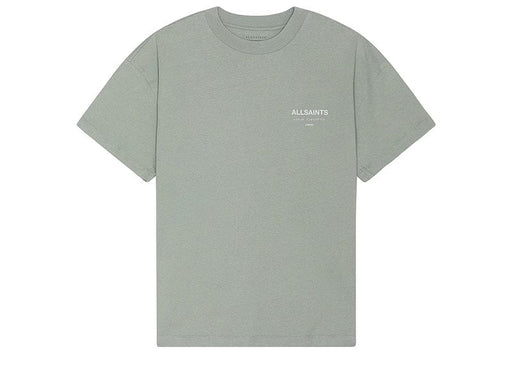 AllSaints Underground Oversized Crew T-Shirt Metallic Grey