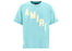 AMIRI FLOCKED HOCKEY SKATER T-SHIRT AQUA