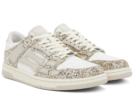 AMIRI Skel Top Low Glitter White Gold