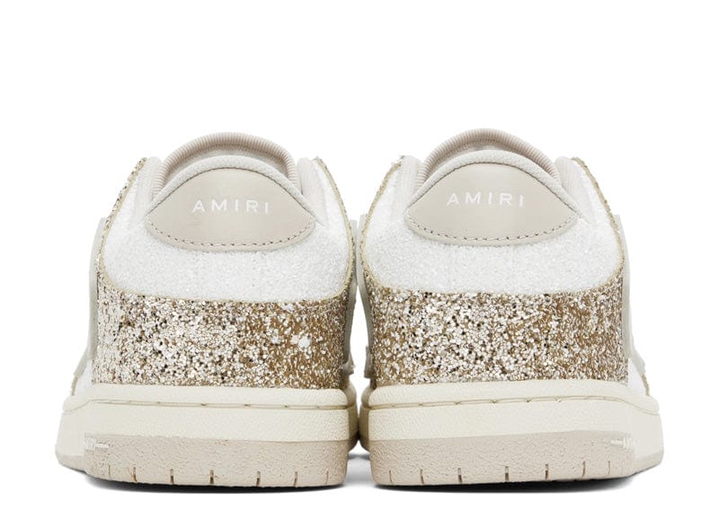 AMIRI Skel Top Low Glitter White Gold