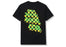 ASSC Green Logo Yellow Checkered Facade Black Tee