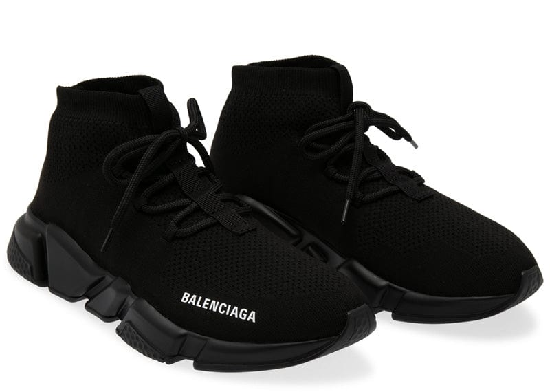 Balenciaga Speed Trainer Lace Up Black