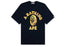 A Bathing Ape Bape College Graphic Tee - Navy