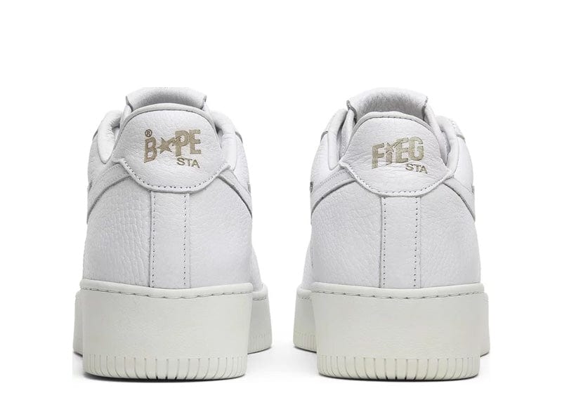 A Bathing Ape Bape Sta Low Ronnie Fieg Fiegsta White (Oxidized Sole)