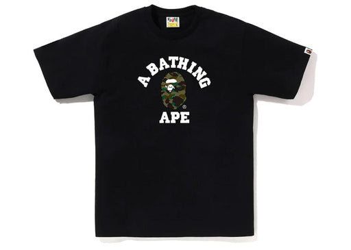 BAPE 1st Camo College T-Shirt Black/Green