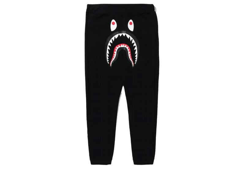 BAPE ABC Camo Shark Sweat Pants Black