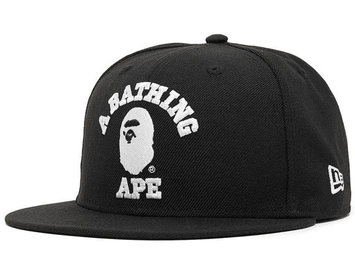 BAPE College New Era Cap Black 7 1/4