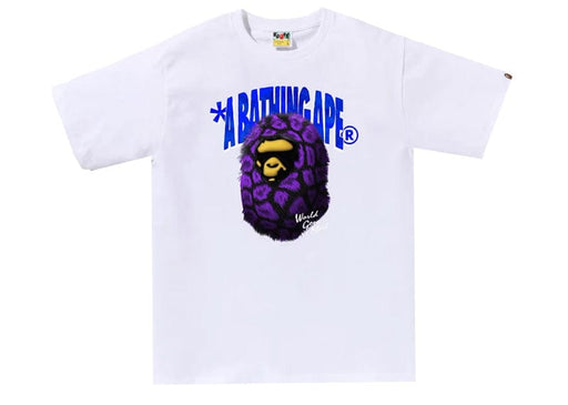 BAPE Fur Ape Head Tee White