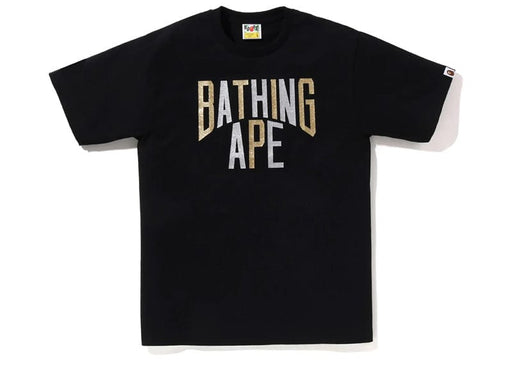 BAPE Glitter NYC Logo Tee Black