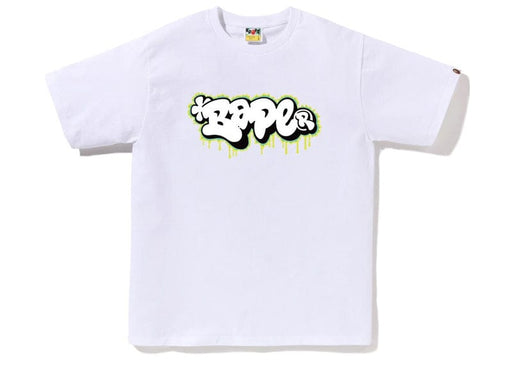 BAPE Graffiti Logo Tee White