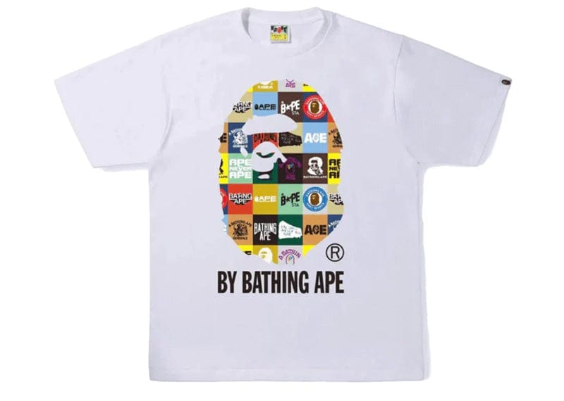 Bape Multi Camo Head Tee White