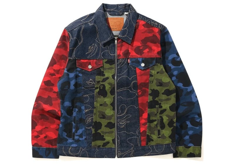 BAPE x Levi's Camo Trucker Jacket Multicolor