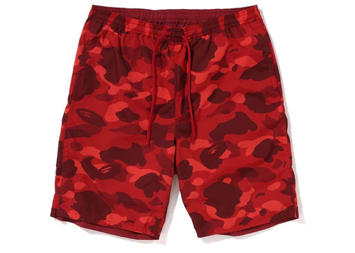 Camo Shark Reversible Shorts Red - BAPE