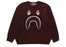 Bape Shark Jacquard Knit Sweater Brown