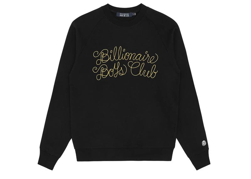 Billionaire Boys Club Glitter Rope Logo Crewneck Black