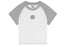 Broken Planet Sun Logo Baby Tee Snow White/Heather Grey