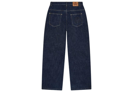 Broken Planet Wide-Leg Denim Jeans Indigo Blue