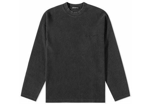 Cole Buxton Homage Lightweight Waffle L/S Black Tee