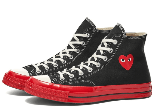 Converse Chuck Taylor All-Star 70 Hi Comme des Garcons PLAY Black Red Midsole