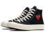 Converse Chuck Taylor All Star 70 Hi Comme des Garcons PLAY Single Heart Black