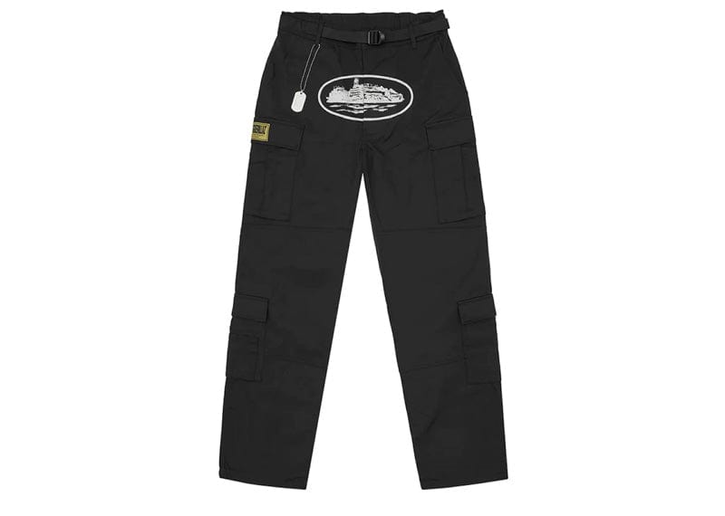 Corteiz 5 Starz Special Edition Black Guerillaz Cargo Pant Black