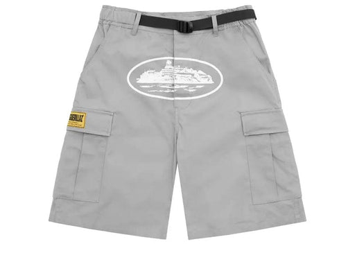 Corteiz Alcatraz Cargo Shorts Grey