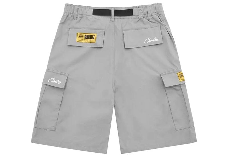 Corteiz Alcatraz Cargo Shorts Grey