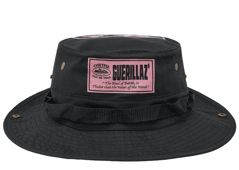 Corteiz Guerillaz Bucket Hat Black/Pink