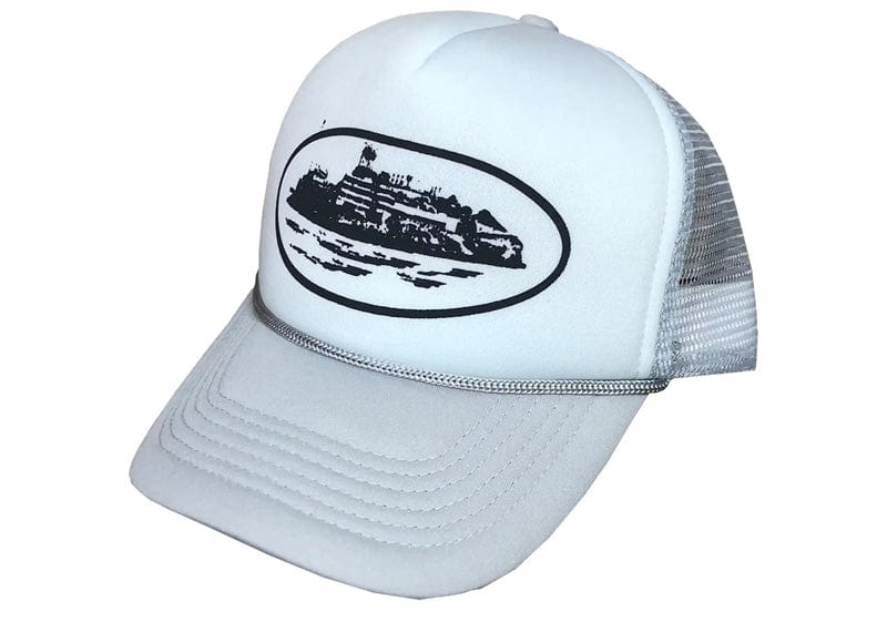 Corteiz Silva Trucker Hat White