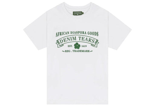 Denim Tears ADG White Tee Green Print