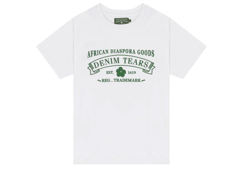 Denim Tears ADG White Tee Green Print