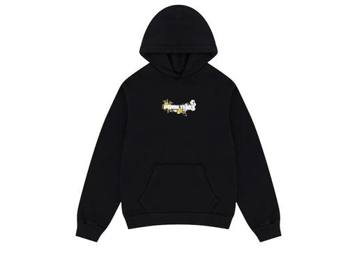 Denim Tears Embroidered Floral Hoodie Black